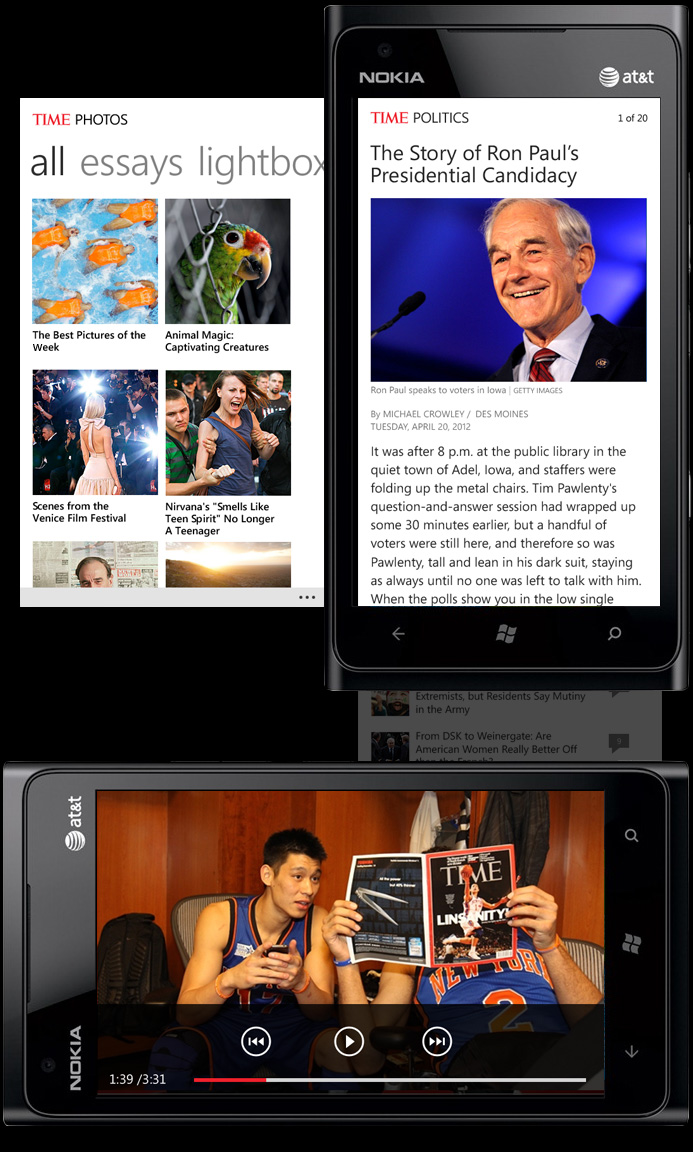 TIME Magazine on Windows Phone